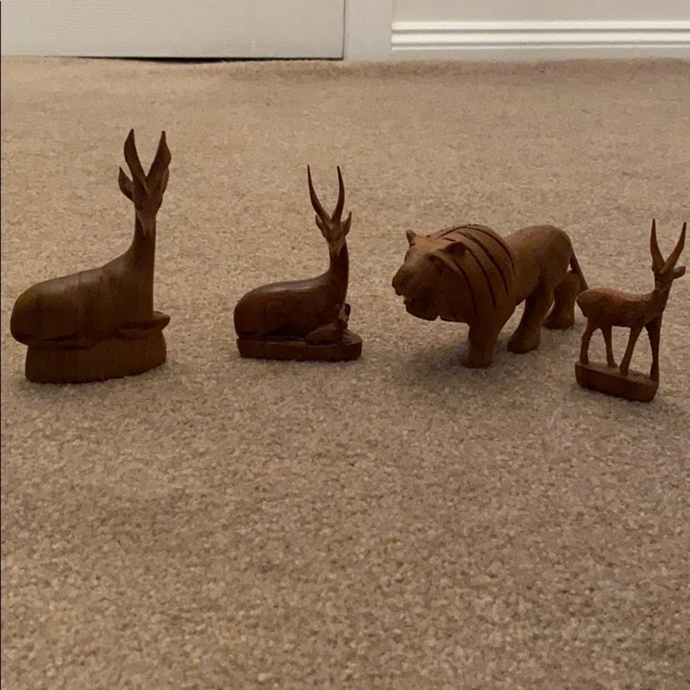 Animal Wood Figurines